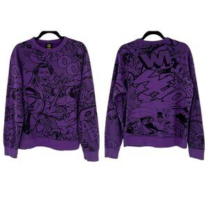 Vintage Batman Joker DC Comics Graphic Sweatshirt Pullover 90's Cartoon Shirt